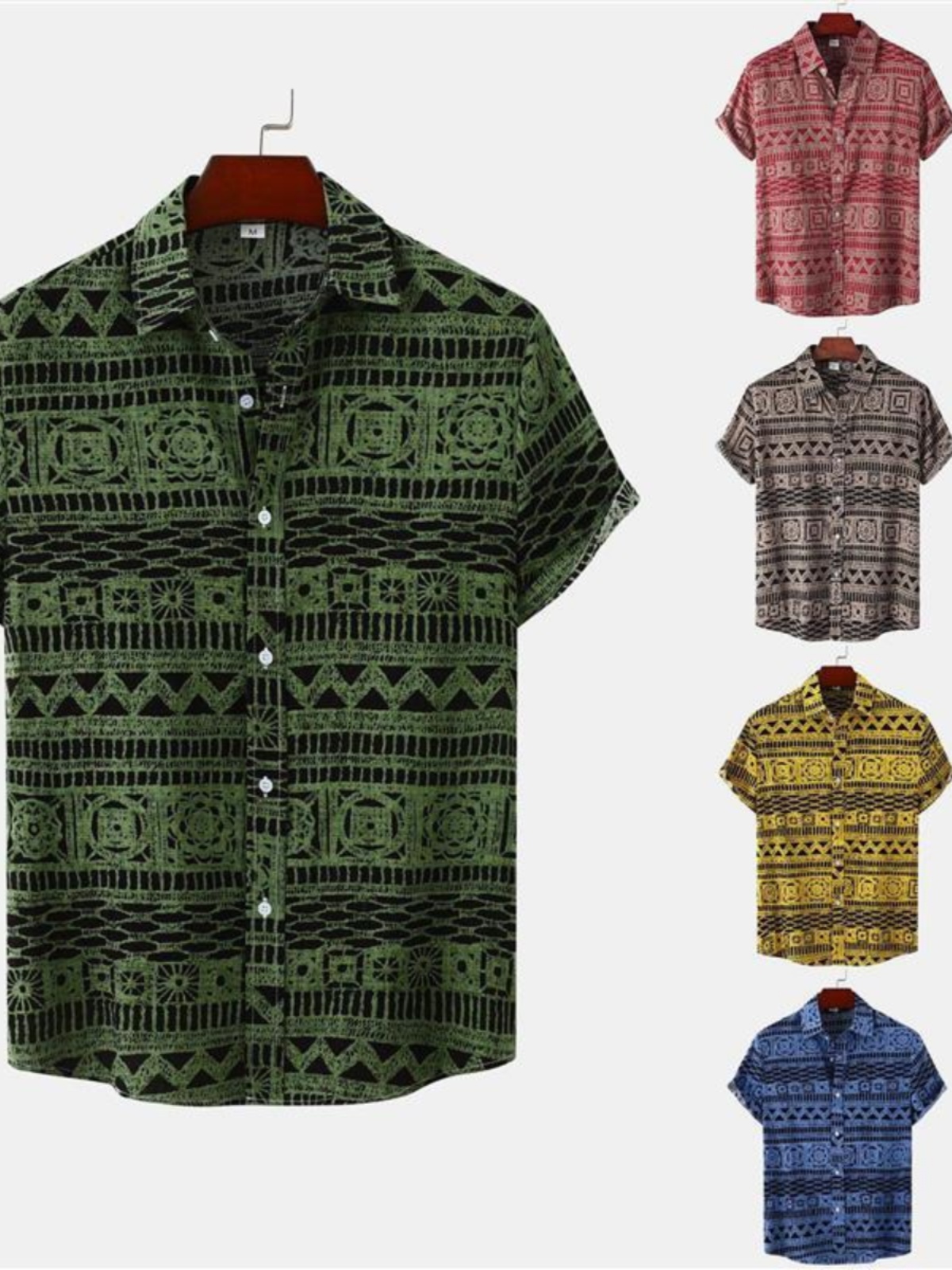 Urban Ethnic Fashion - Лето 2026: Мужская рубашка с коротким