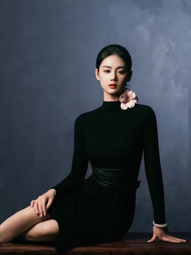 Ethnic Fashion Clothing - Новое модное простое высококачественное черное платье
