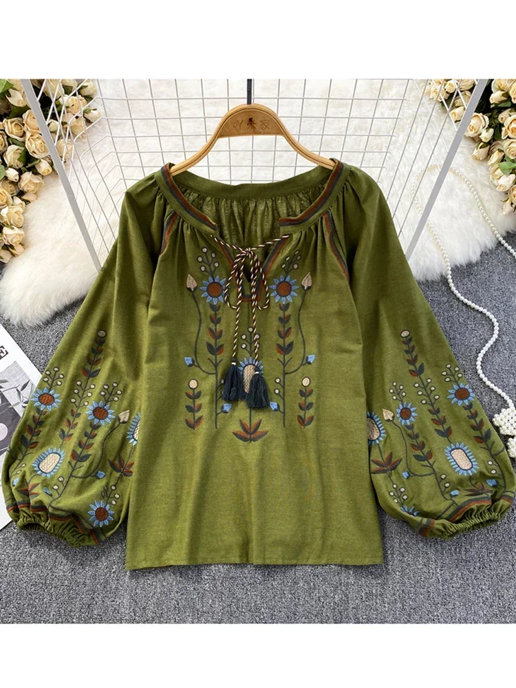 Ethnic Fashion Clothing - Женская весенняя блузка в этническом стиле